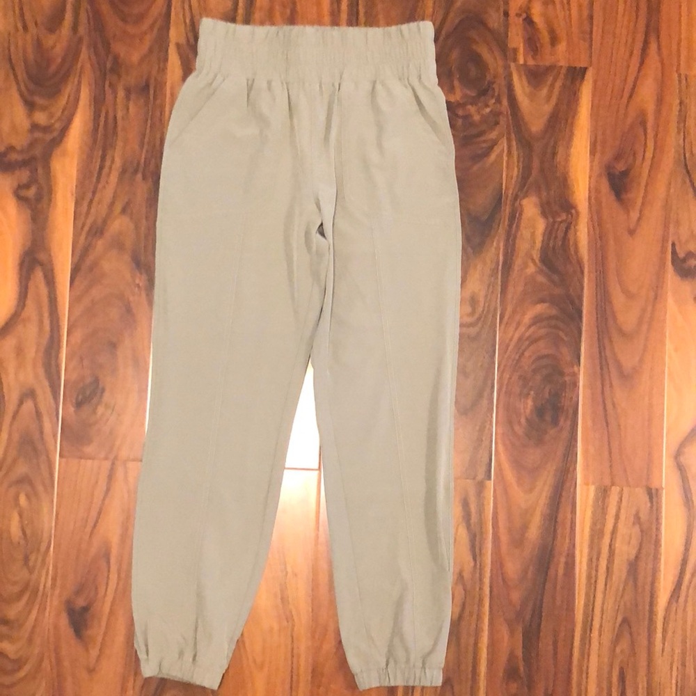 Sage Green Elastic Waist Joggers